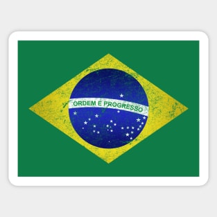 Brazil Soccer Retro Brazilian Flag Football BJJ MMA Beach Gym Sticker